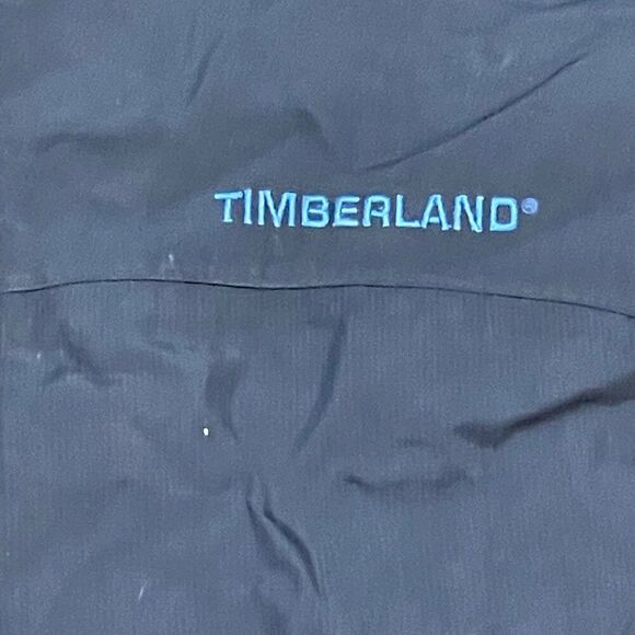 Timberland Weathergear Hooded Jacket XL Navy Blue Full Zip Weather Proof Hoodie - Picture 4 of 6